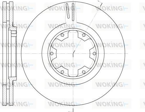 Woking D6899.10 - Тормозной диск autospares.lv