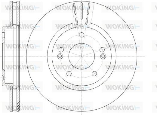 Woking D6897.10 - Тормозной диск autospares.lv