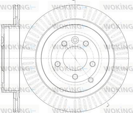 Woking D6849.10 - Тормозной диск autospares.lv