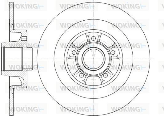 Woking D6848.00 - Тормозной диск autospares.lv