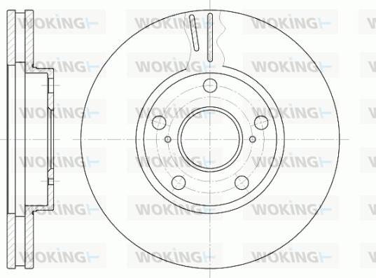 Woking D6842.10 - Тормозной диск autospares.lv