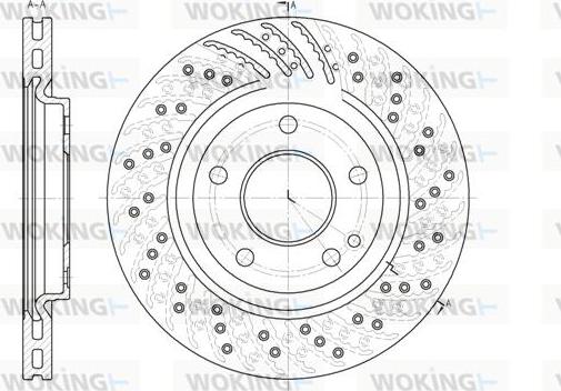 Woking D6859.10 - Тормозной диск autospares.lv