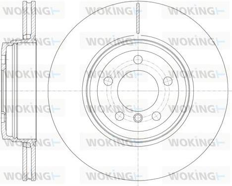 Woking D6852.10 - Тормозной диск autospares.lv
