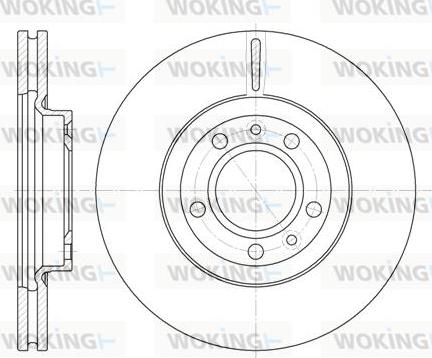 Woking D6869.10 - Тормозной диск autospares.lv