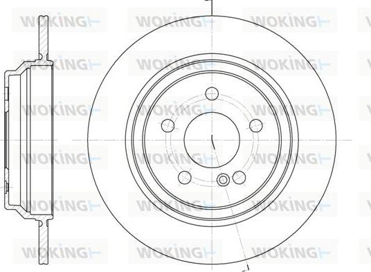 Woking D6864.00 - Тормозной диск autospares.lv