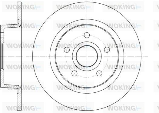 Woking D6863.00 - Тормозной диск autospares.lv