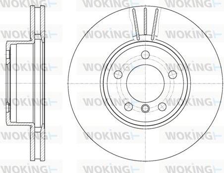 Woking D6867.10 - Тормозной диск autospares.lv