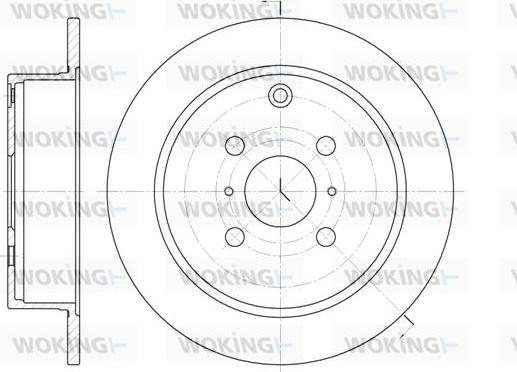 Woking D6805.00 - Тормозной диск autospares.lv