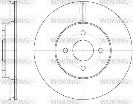 Woking D6806.10 - Тормозной диск autospares.lv