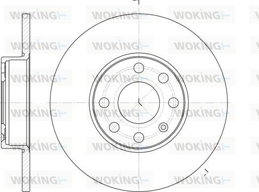 Woking D6800.00 - Тормозной диск autospares.lv