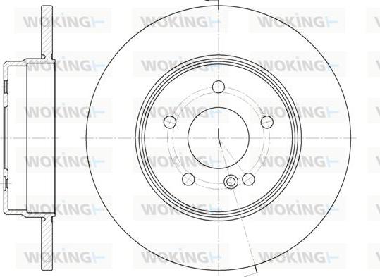 Woking D6801.00 - Тормозной диск autospares.lv