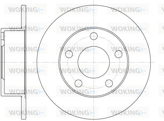 Woking D6803.00 - Тормозной диск autospares.lv