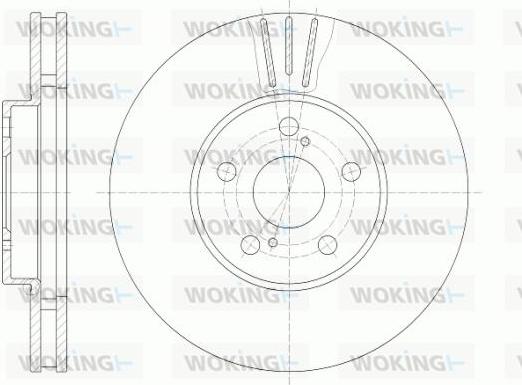 Woking D6819.10 - Тормозной диск autospares.lv