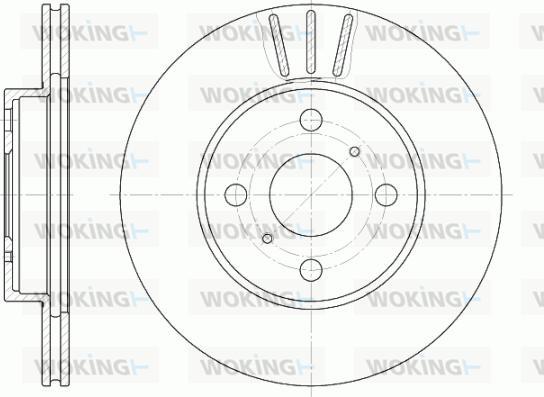 Woking D6814.10 - Тормозной диск autospares.lv