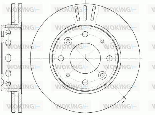 Woking D6815.10 - Тормозной диск autospares.lv