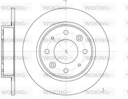 Woking D6813.00 - Тормозной диск autospares.lv