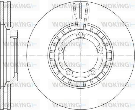 Woking D6884.10 - Тормозной диск autospares.lv