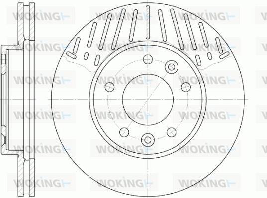 Woking D6885.10 - Тормозной диск autospares.lv