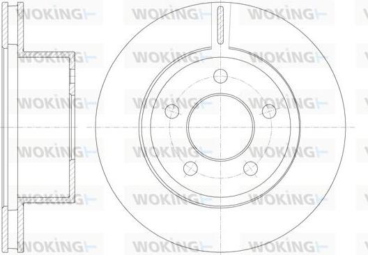 Woking D6886.10 - Тормозной диск autospares.lv