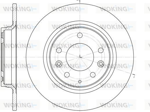 Woking D6881.00 - Тормозной диск autospares.lv