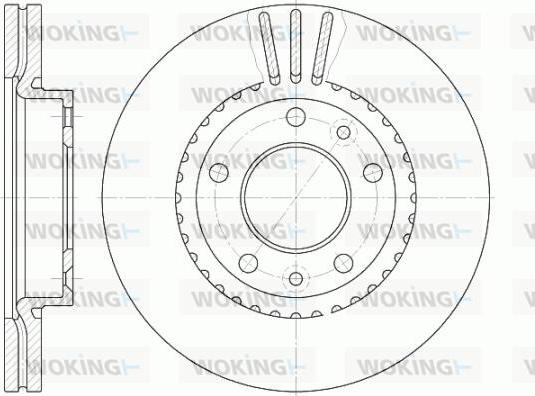 Woking D6888.10 - Тормозной диск autospares.lv