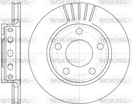 Woking D6835.10 - Тормозной диск autospares.lv