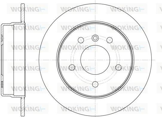 Woking D6831.00 - Тормозной диск autospares.lv