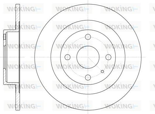 Woking D6833.00 - Тормозной диск autospares.lv