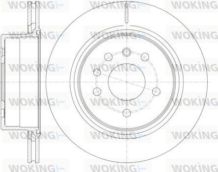 Woking D6823.10 - Тормозной диск autospares.lv