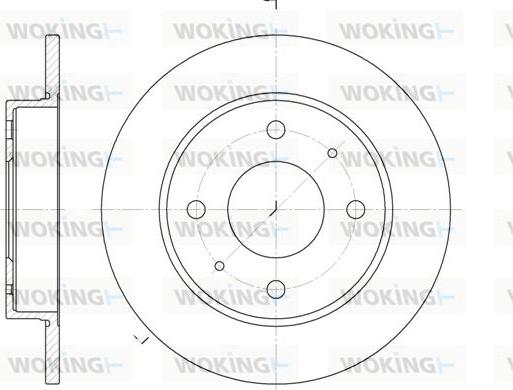 Woking D6879.00 - Тормозной диск autospares.lv