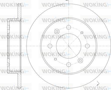 Woking D6874.00 - Тормозной диск autospares.lv