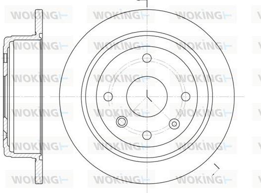 Woking D6876.00 - Тормозной диск autospares.lv