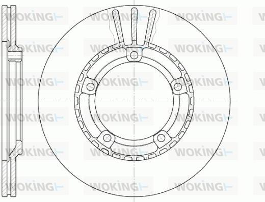 Woking D6870.10 - Тормозной диск autospares.lv