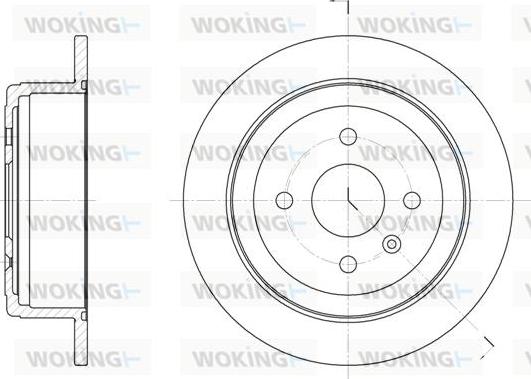 Woking D6873.00 - Тормозной диск autospares.lv
