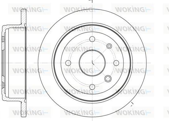 Woking D6877.00 - Тормозной диск autospares.lv