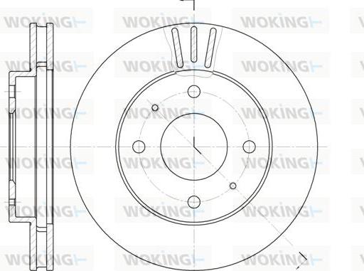 Woking D6394.11 - Тормозной диск autospares.lv