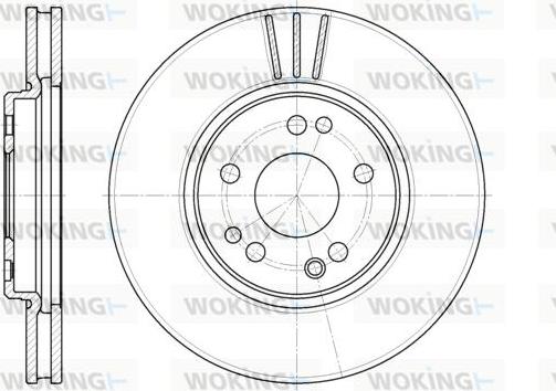 Woking D6344.10 - Тормозной диск autospares.lv