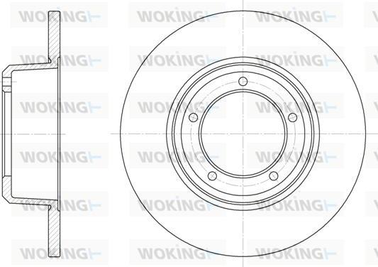 Woking D6341.00 - Тормозной диск autospares.lv