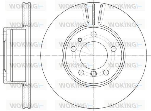 Woking D6348.10 - Тормозной диск autospares.lv