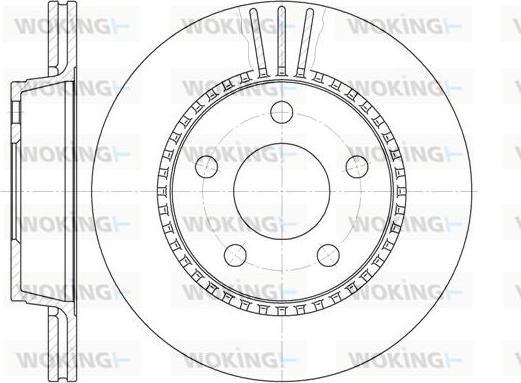 Woking D6356.10 - Тормозной диск autospares.lv