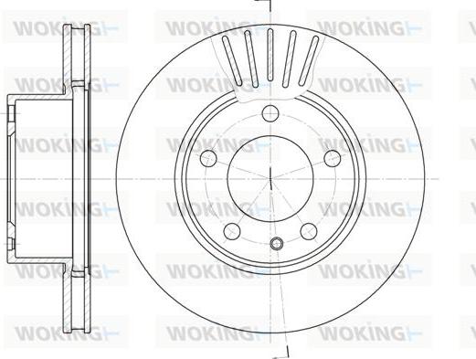 Woking D6357.10 - Тормозной диск autospares.lv