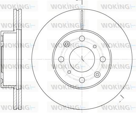 Woking D6366.10 - Тормозной диск autospares.lv