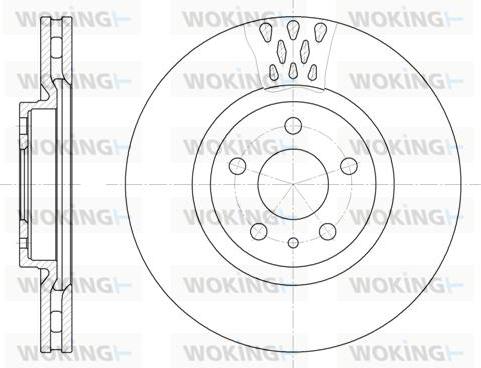 Woking D6305.10 - Тормозной диск autospares.lv