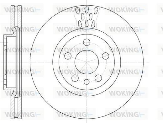 Woking D6305.11 - Тормозной диск autospares.lv