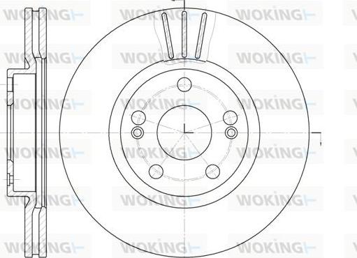 Woking D6301.10 - Тормозной диск autospares.lv