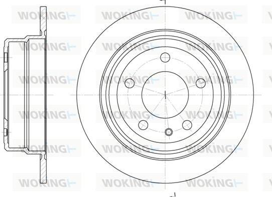 Woking D6308.00 - Тормозной диск autospares.lv