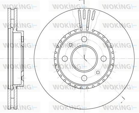 Woking D6302.10 - Тормозной диск autospares.lv