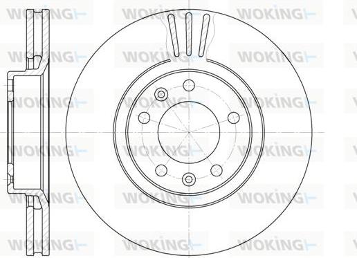 Woking D6307.10 - Тормозной диск autospares.lv