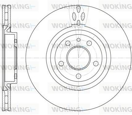 Woking D6315.11 - Тормозной диск autospares.lv