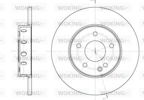 Woking D6310.00 - Тормозной диск autospares.lv